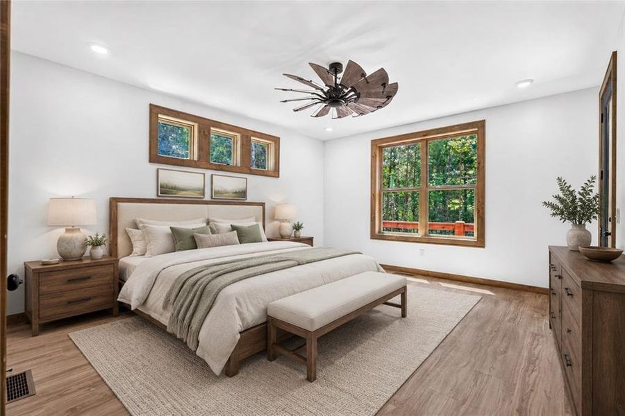 Furnished interior view inside a new home in , Ellijay (Image 40).