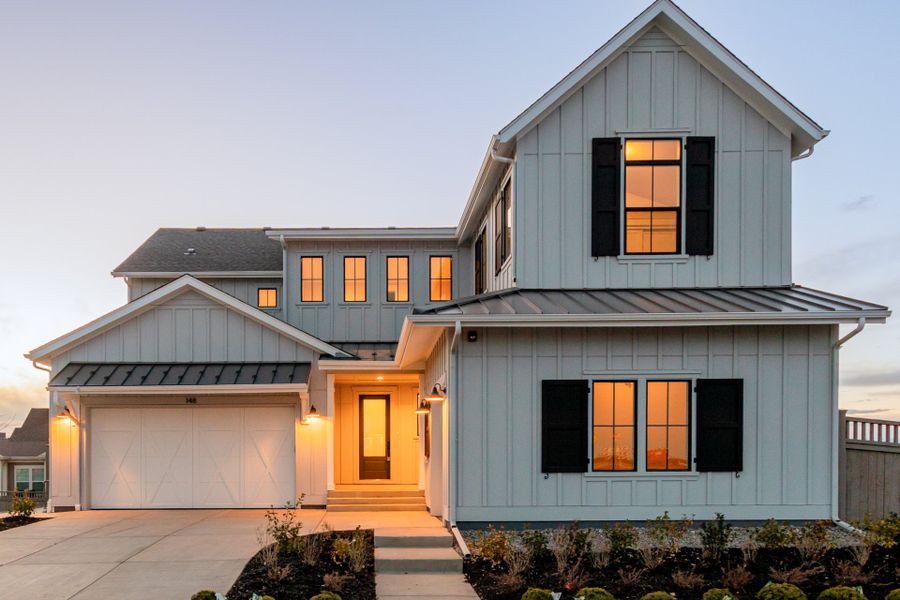 Representative exterior photo of a completed home built from the Luxe by Scott Felder Homes in Westerly, Erie, CO (Image 20).