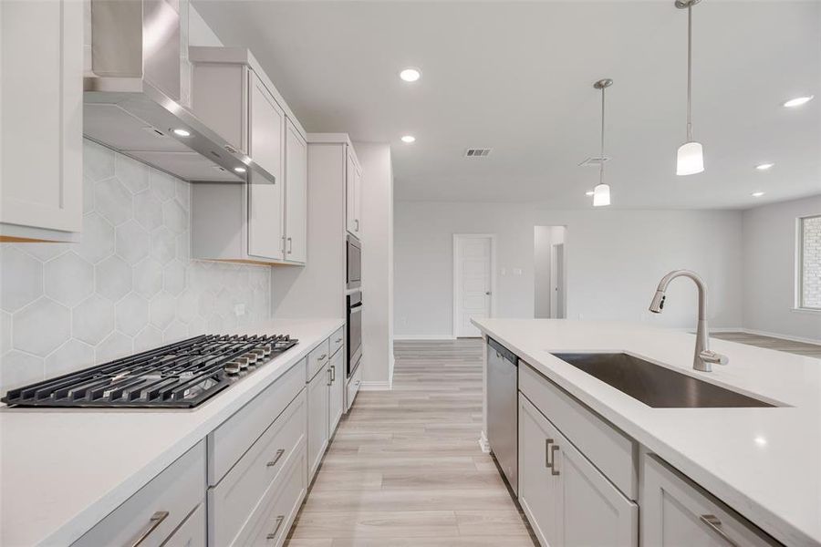 Furnished interior view inside a new home in Valencia On The Lake, Little Elm (Image 5).
