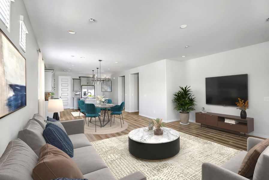 Furnished interior view inside a new home in Mesquite at North Creek, Queen Creek (Image 7).