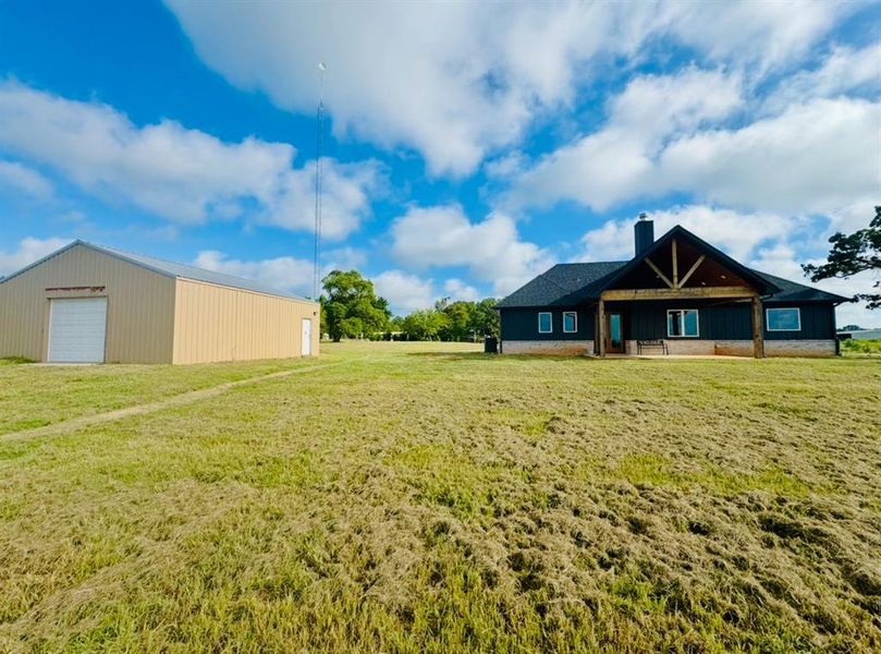 Front exterior of a new home in , Van, TX, highlighting curb appeal (Image 2). Front exterior of a new home in , Van, TX, highlighting curb appeal (Image 2).