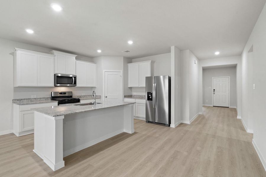 Furnished interior view inside a new home in Lexington Heights, Willis (Image 6). Furnished interior view inside a new home in Lexington Heights, Willis (Image 6).