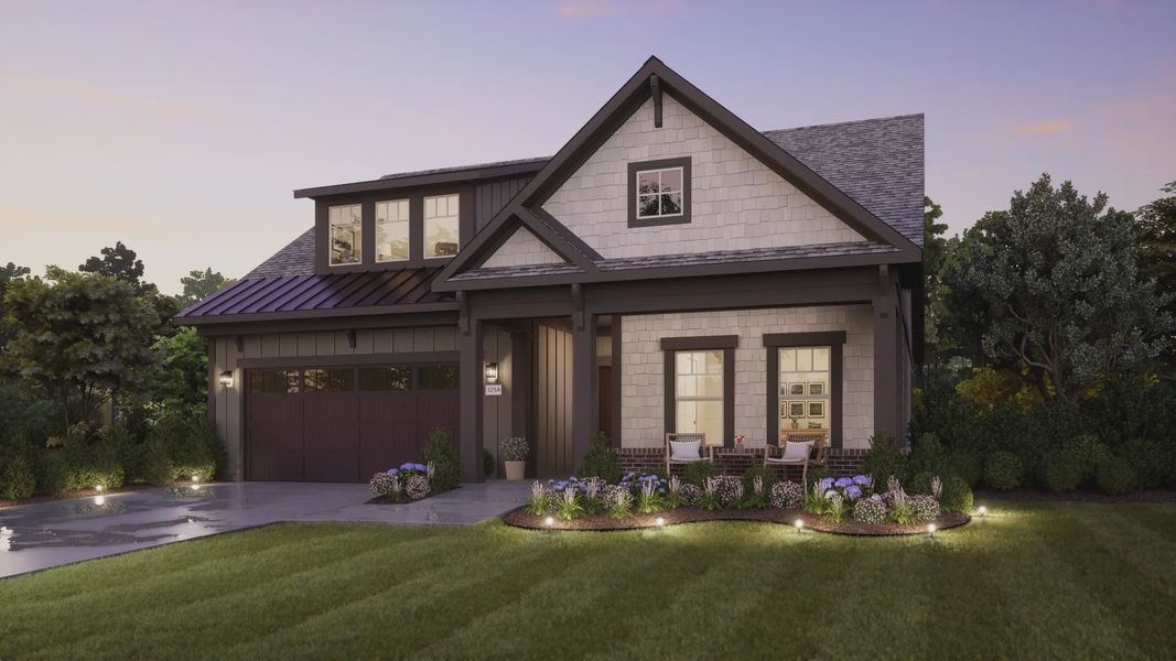 Representative exterior photo of a completed home built from the Capri by Epcon Communities in The Courtyards at Oak Grove, Durham, NC (Image 31).
