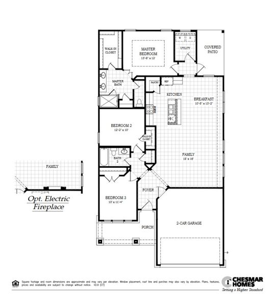 2D floor plan layout for the Avril by Chesmar Homes in Stream Waters, Seguin, TX (Image 2). 2D floor plan layout for the Avril by Chesmar Homes in Stream Waters, Seguin, TX (Image 2).