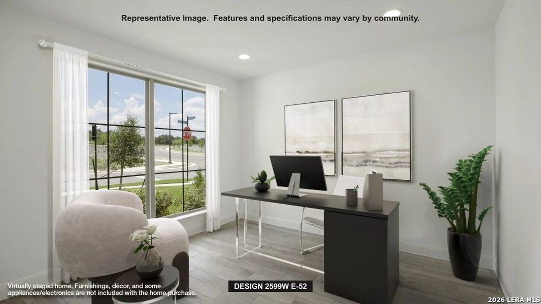 Furnished interior view inside a new home in Arcadia Ridge, San Antonio (Image 6).