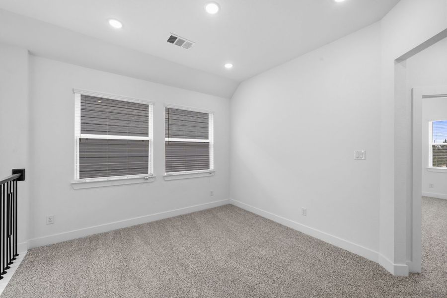 Spacious, unfurnished interior of a new home in Bridgeland, Cypress (Image 16). Spacious, unfurnished interior of a new home in Bridgeland, Cypress (Image 16).