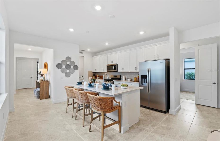 Furnished interior view inside a new home in Del Webb Catalina, Lakewood Ranch (Image 8). Furnished interior view inside a new home in Del Webb Catalina, Lakewood Ranch (Image 8).