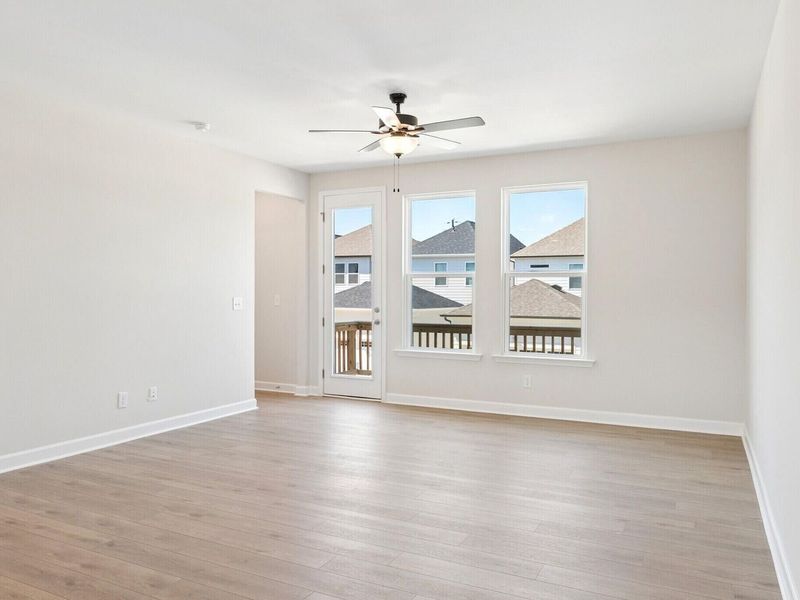 Spacious, unfurnished interior of a new home in Forestville Yard Townhomes, Knightdale (Image 11).