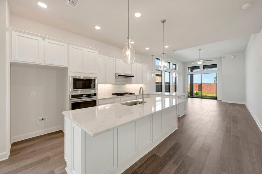 Furnished interior view inside a new home in Sienna - Grove Collection, Missouri City (Image 6).