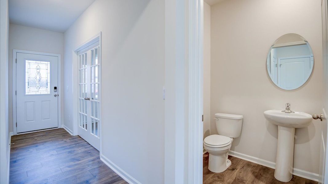 Representative furnished interior of a home built from the WINSTON by D.R. Horton in Old Fields, Haw River (Image 5).