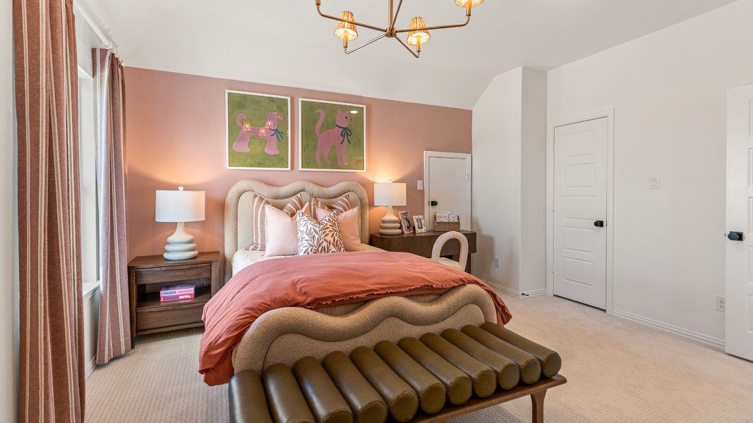 Representative furnished interior of a home built from the Rosewood by DRB Homes in Brookewater, Rosenberg (Image 28).