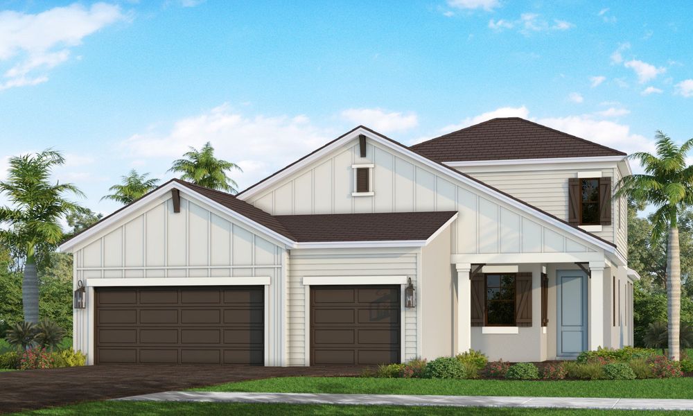 Representative exterior photo of a completed home built from the Ocean Front by Neal Communities in Grand Park, Sarasota, FL (Image 2).