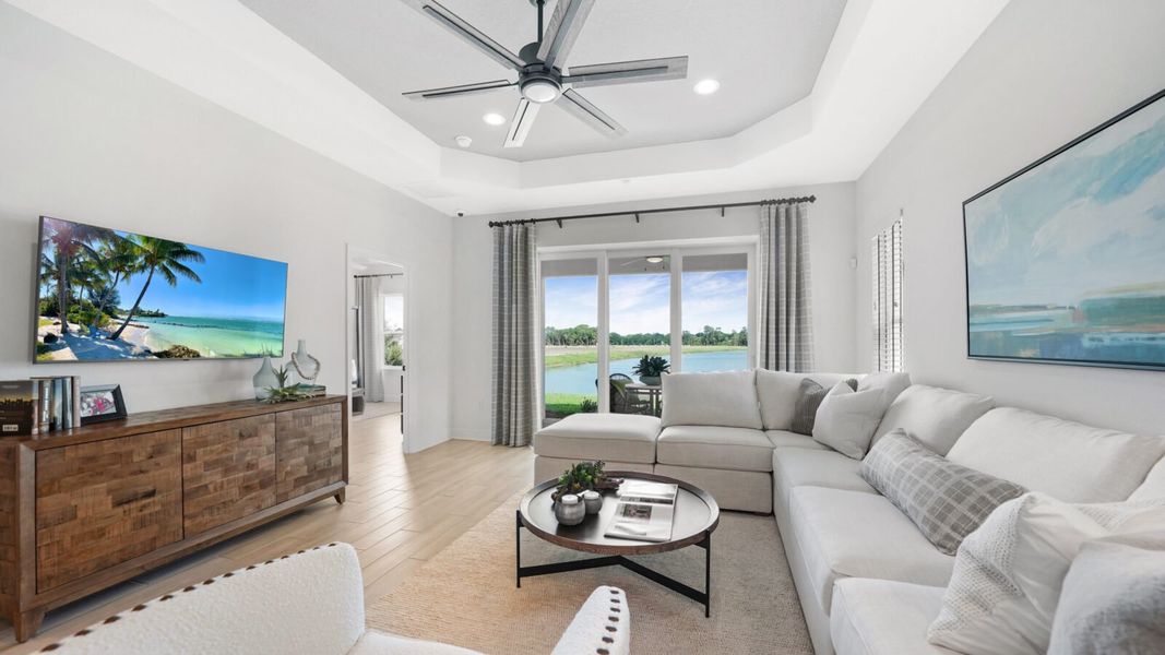 Furnished interior view inside a new home in Wildleaf, Parrish (Image 7).
