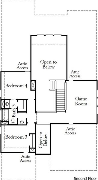 2D floor plan layout for the Colleyville II by Coventry Homes in Trinity Falls, McKinney, TX (Image 4). 2D floor plan layout for the Colleyville II by Coventry Homes in Trinity Falls, McKinney, TX (Image 4).