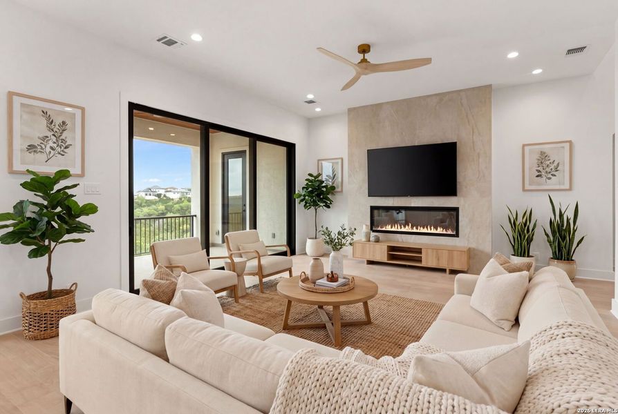Furnished interior view inside a new home in , Boerne (Image 14).