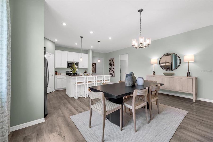 Furnished interior view inside a new home in Covered Bridge at Liberty Bluff, Haines City (Image 29).