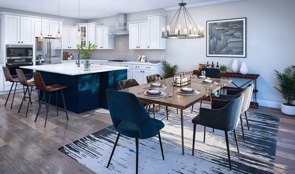 Dining area off kitchen