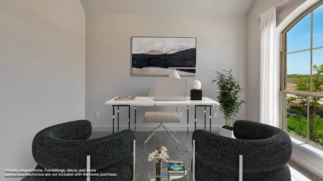 Furnished interior view inside a new home in Devonshire, Forney (Image 6). Furnished interior view inside a new home in Devonshire, Forney (Image 6).