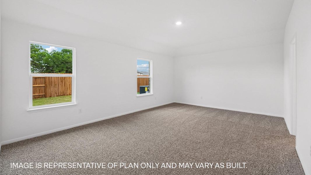 Spacious, unfurnished interior of a new home in Bar W Ranch, Leander (Image 20).