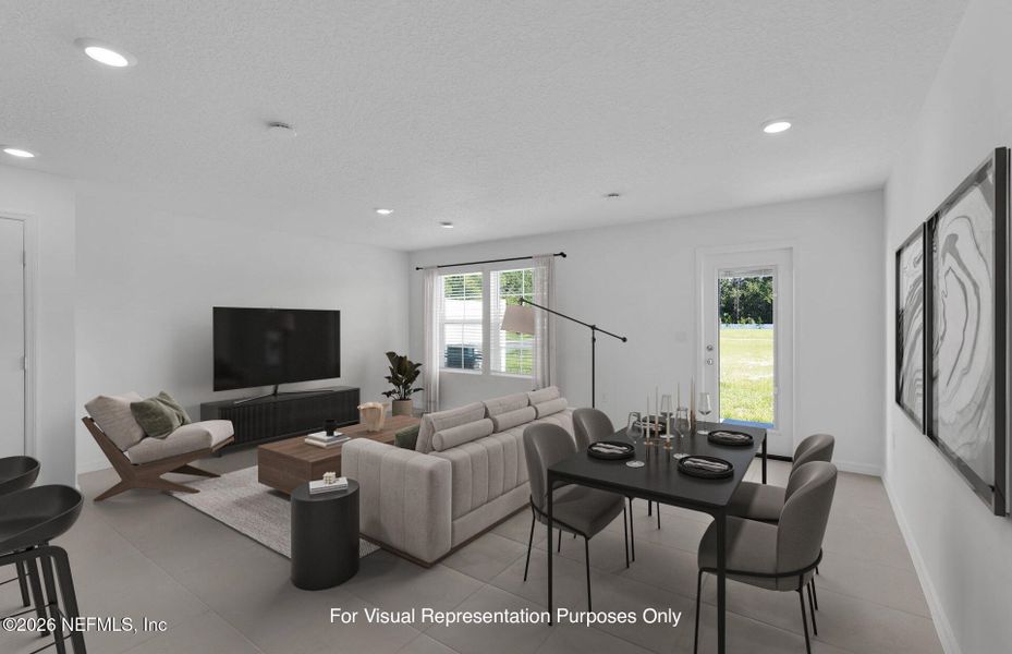 Furnished interior view inside a new home in , Jacksonville (Image 11).