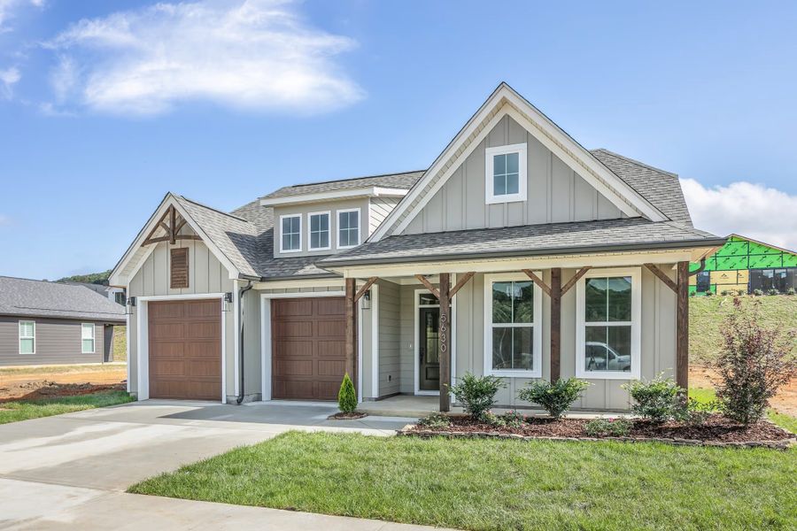Representative exterior photo of a completed home built from the The Beckham by Greentech Homes LLC in Storyvale, Hixson, TN (Image 19).