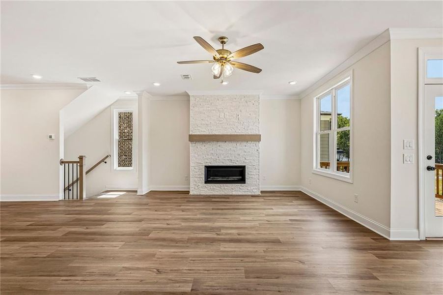 Spacious, unfurnished interior of a new home in Waterside Townhomes, Peachtree Corners (Image 16).