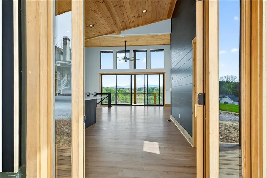 Exterior details and patio area of a home in , Ellijay (Image 17).