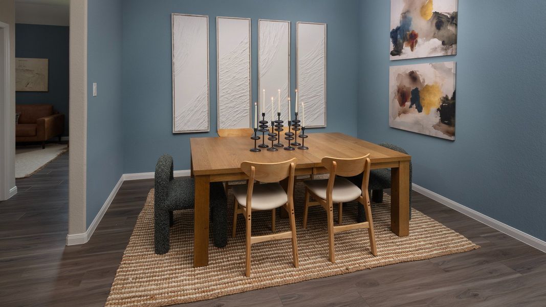 Representative furnished interior of a home built from the The Highlands by Legend Homes in Rocky Creek Crossing, Crowley (Image 5).