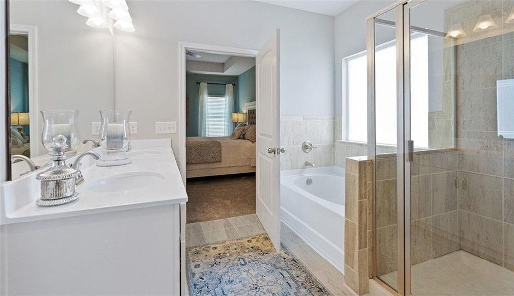 Furnished interior view inside a new home in Garrett Preserve, Douglasville (Image 13).