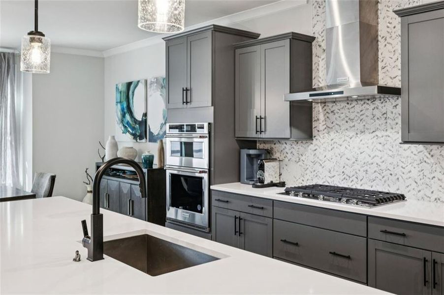 Furnished interior view inside a new home in Parkside at Mason Mill, Decatur (Image 8).
