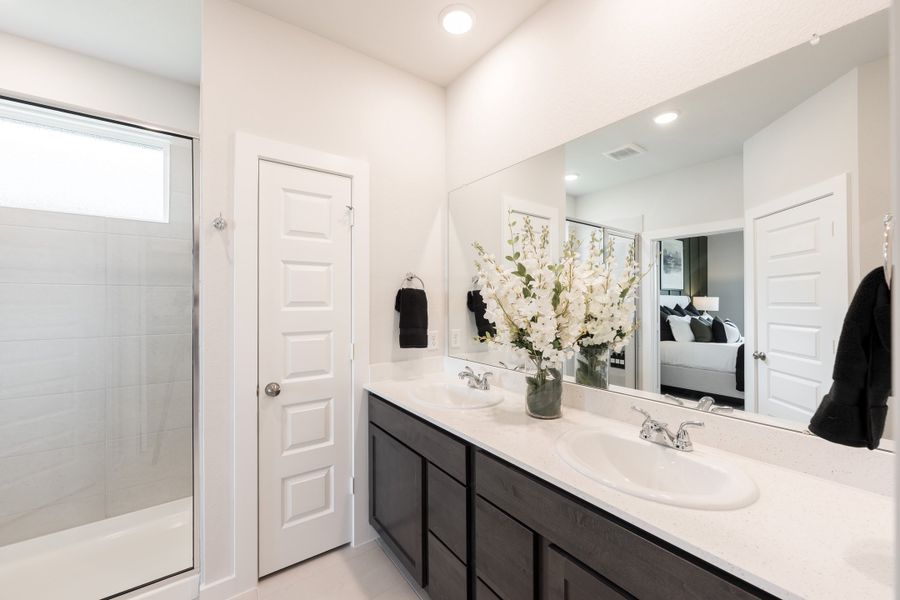 Furnished interior view inside a new home in Mason Woods, Cypress (Image 20).