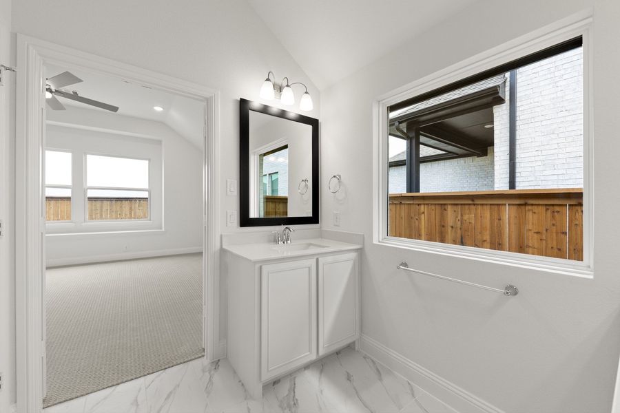 Furnished interior view inside a new home in Creekview Meadows, Pilot Point (Image 10).