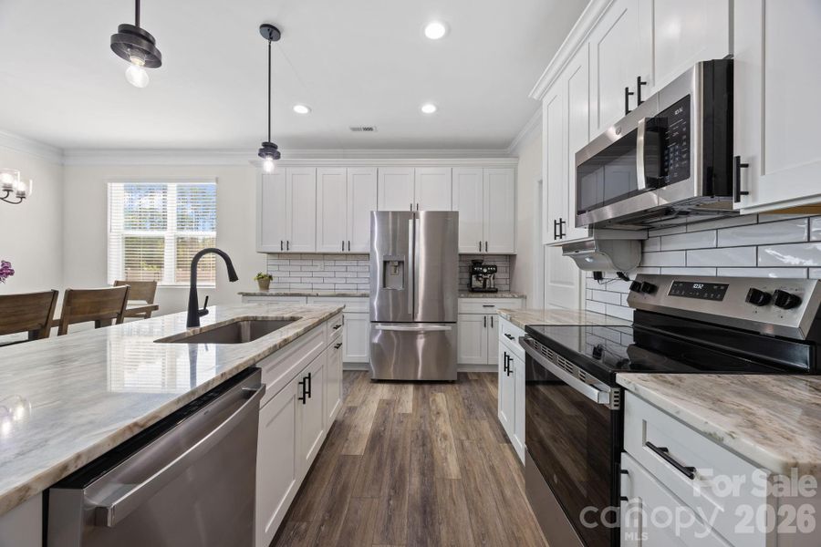 Furnished interior view inside a new home in , Monroe (Image 36).