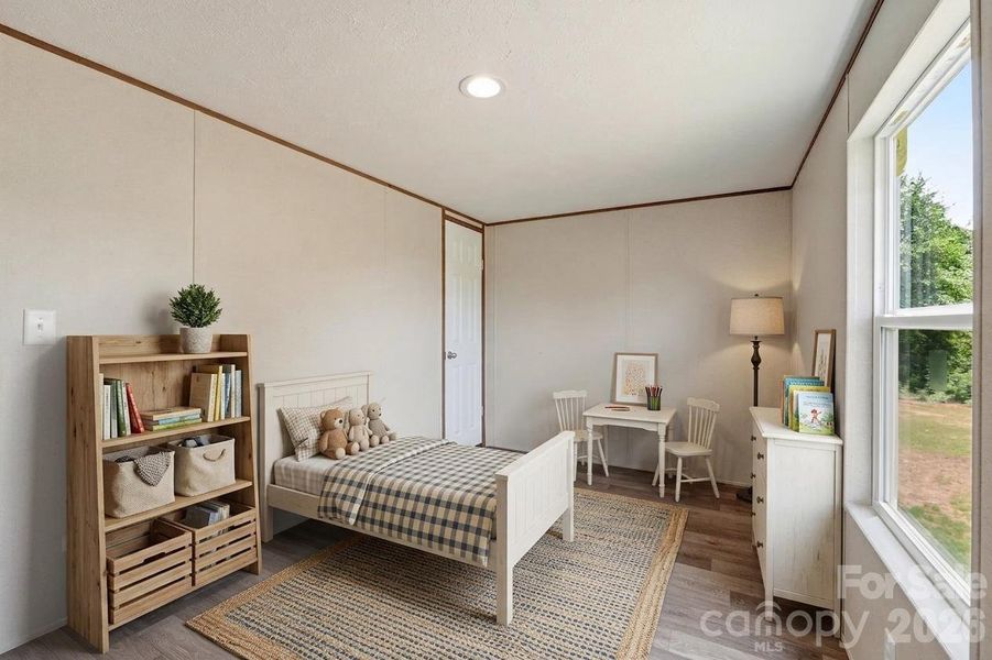 Virtually staged; Bedroom 3