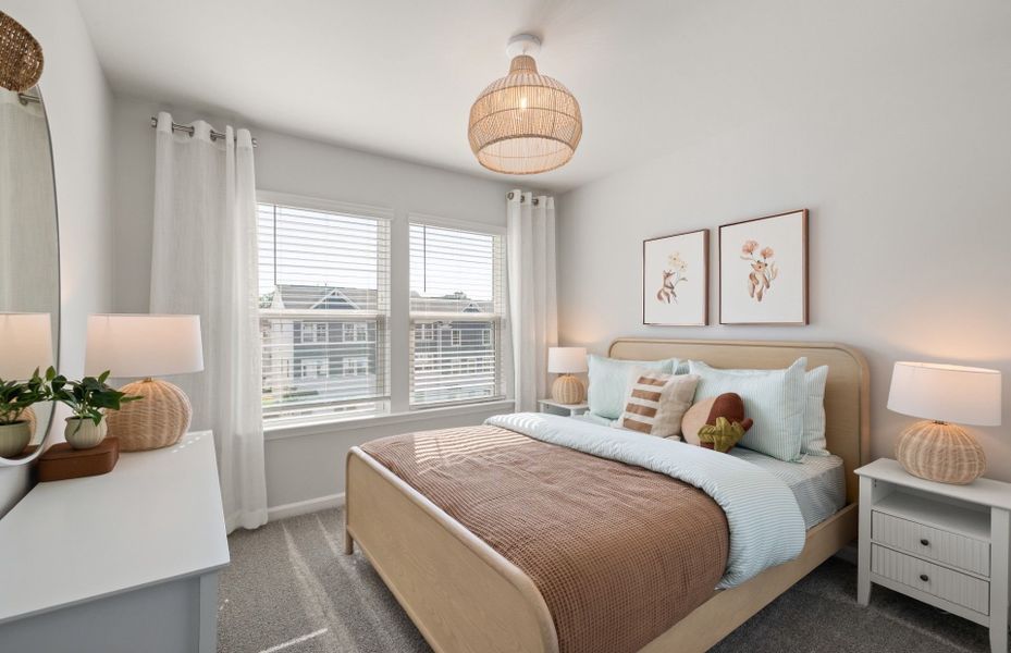 Furnished interior view inside a new home in Lakeside Townes at Riverlights, Wilmington (Image 13).