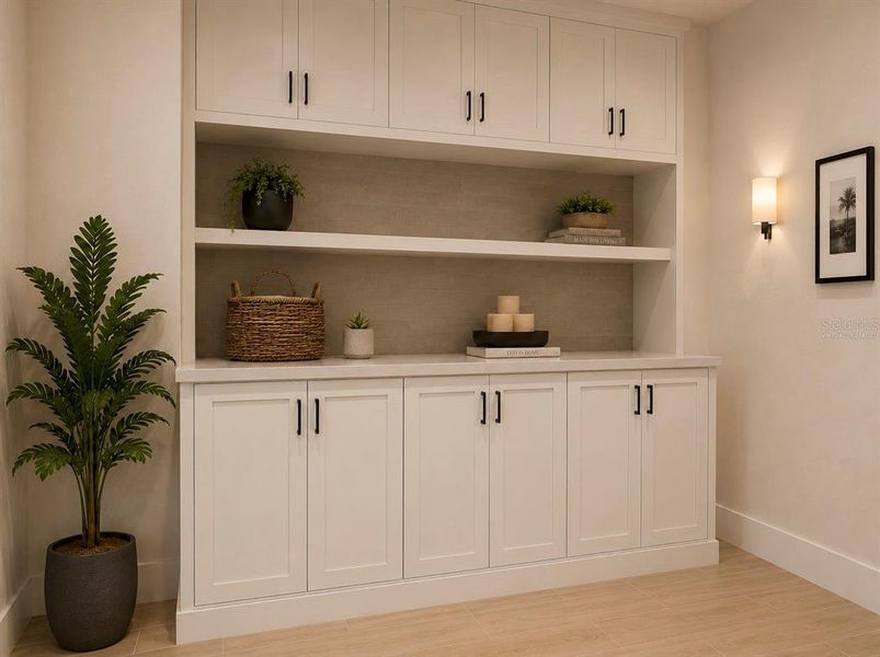 Furnished interior view inside a new home in , Tampa (Image 11). Furnished interior view inside a new home in , Tampa (Image 11).