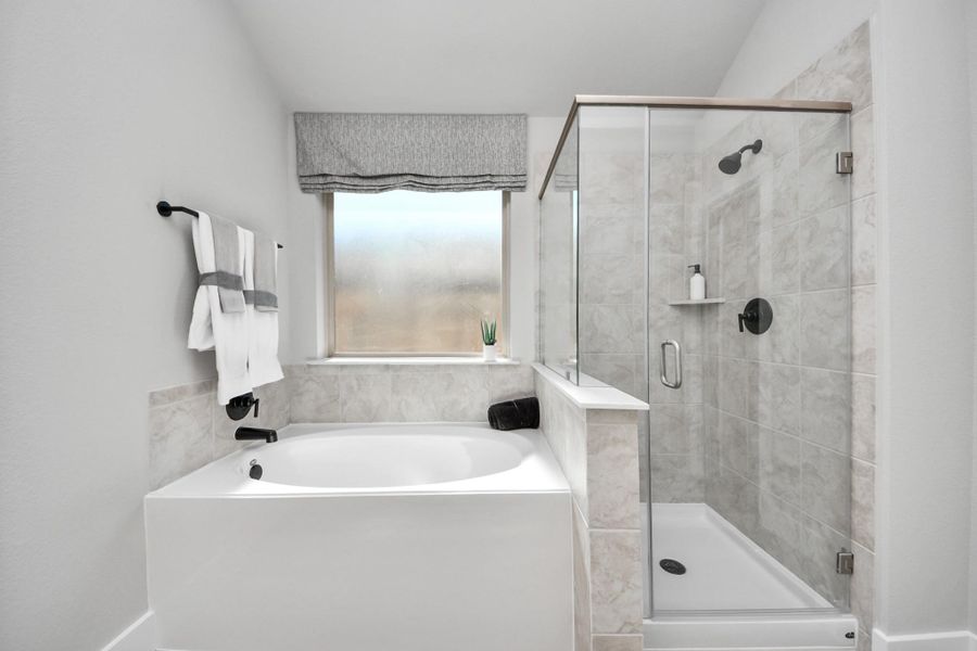 Furnished interior view inside a new home in Sunterra: Landmark Collection, Katy (Image 33).