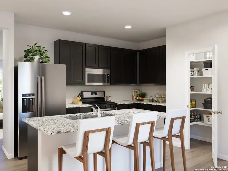 Furnished interior view inside a new home in Hickory Ridge, Elmendorf (Image 23).
