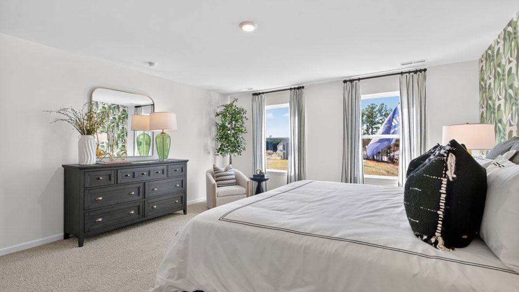 Furnished interior view inside a new home in Madeline Farm, New Bern (Image 31). Furnished interior view inside a new home in Madeline Farm, New Bern (Image 31).