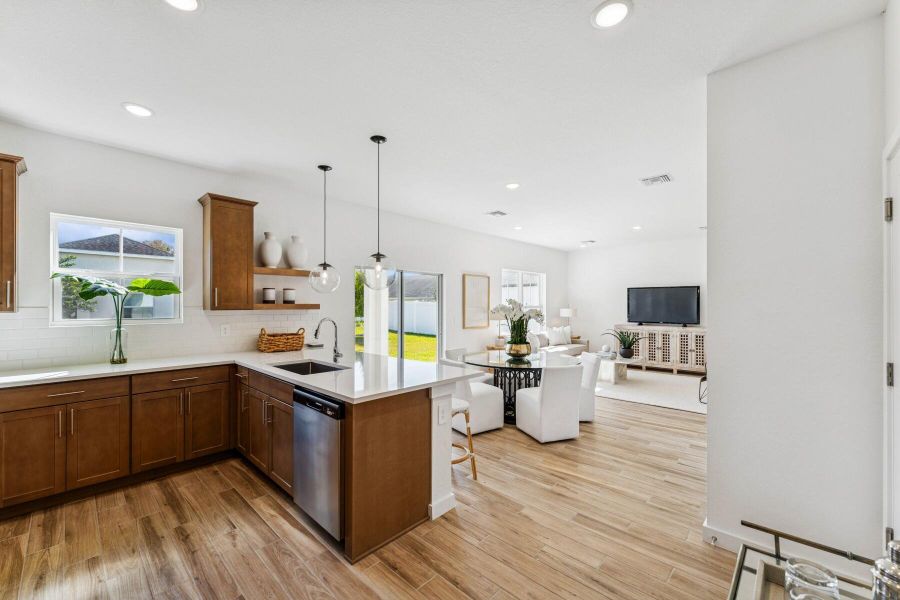 Furnished interior view inside a new home in , Fort Pierce (Image 31).