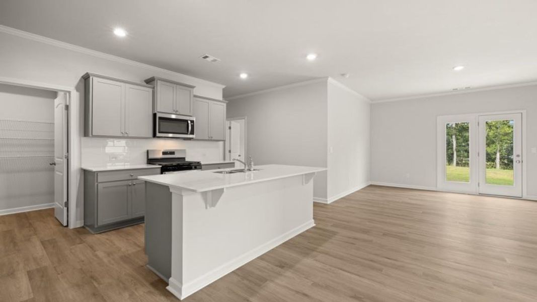 Furnished interior view inside a new home in Lost Creek, Dallas (Image 5).