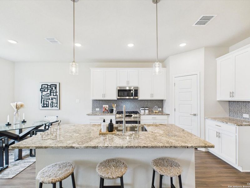 Furnished interior view inside a new home in Bricewood, San Antonio (Image 16).