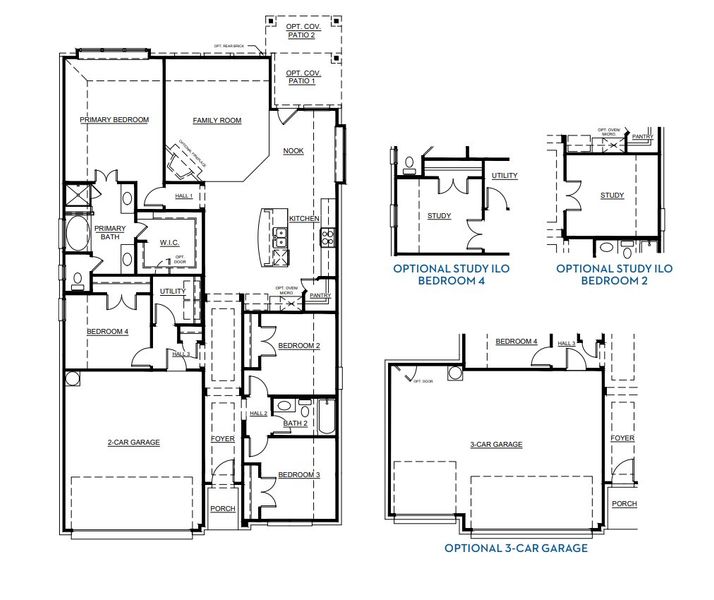 2D floor plan layout for the Concept 1912 by Landsea Homes in Summer Crest, Fort Worth, TX (Image 3). 2D floor plan layout for the Concept 1912 by Landsea Homes in Summer Crest, Fort Worth, TX (Image 3).