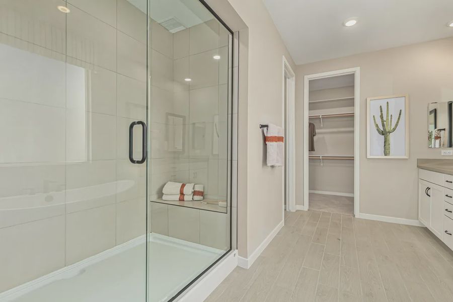 Representative furnished interior of a home built from the 2257 by Elliott Homes in Acacia at Santana, Yuma (Image 26).