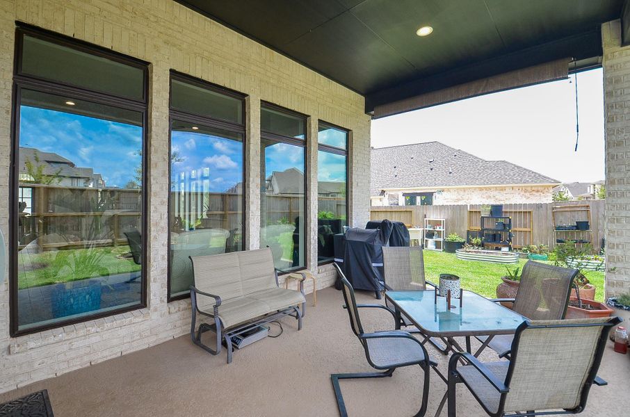Exterior details and patio area of a home in Escondido, Magnolia (Image 29).