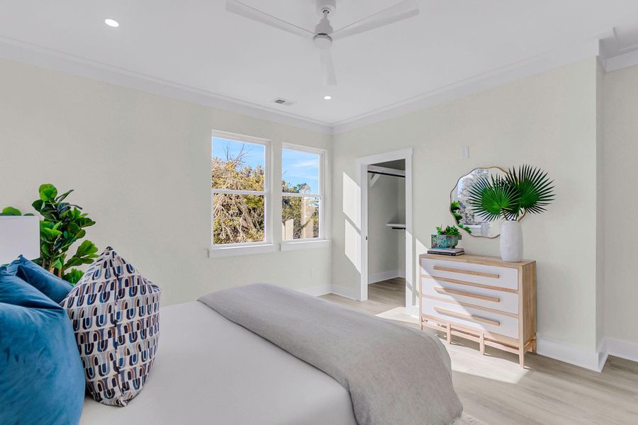 Furnished interior view inside a new home in , Charleston (Image 12).