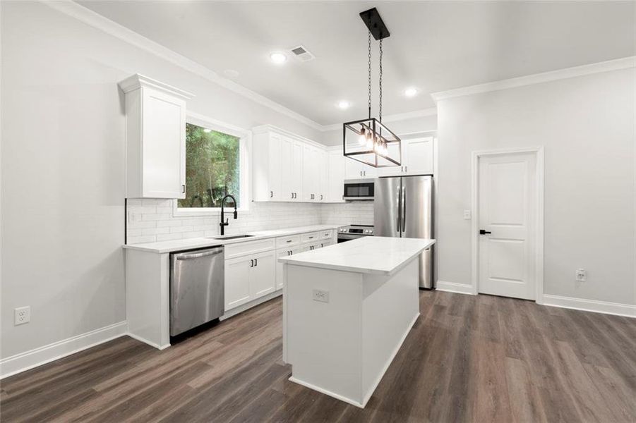 Furnished interior view inside a new home in , Stone Mountain (Image 5).