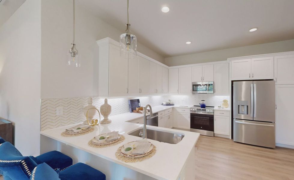 Furnished interior view inside a new home in Woodhaven, Port Orange (Image 5). Furnished interior view inside a new home in Woodhaven, Port Orange (Image 5).