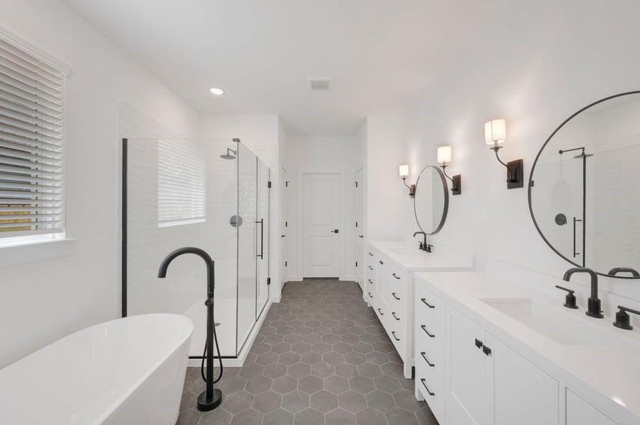 Furnished interior view inside a new home in Sundance Cove, Crosby (Image 6).