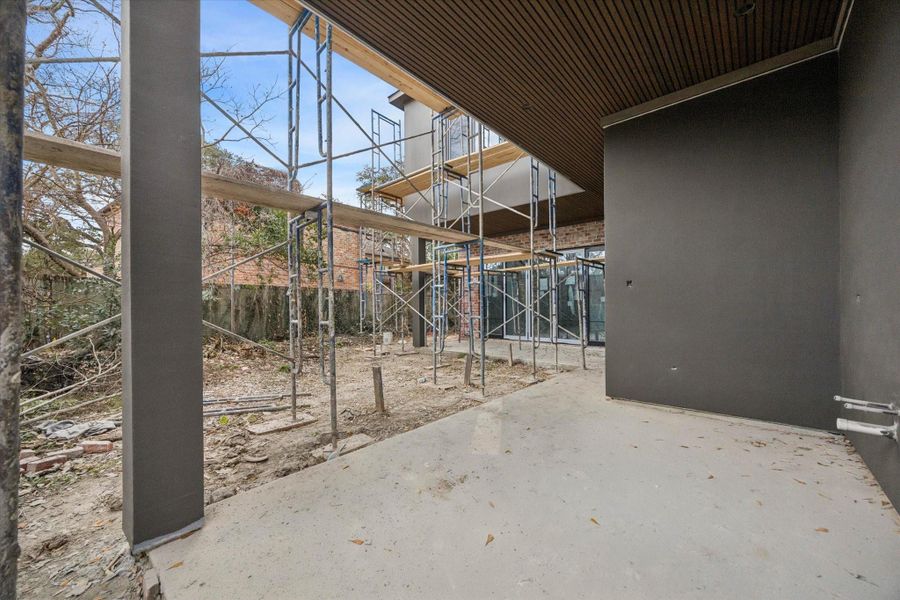 2/19/26 View of backyard form summer kitchen area 2/19/26 View of backyard form summer kitchen area